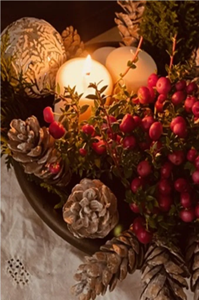 Decoración de flores y velas - Welooveyou